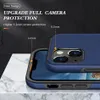 Coque de téléphone invisible antichoc pour iPhone 14 13 12 11 Pro Max Mini XR XS X 8 7 6 Plus Samsung S23 S22 S21 Note20 A12 A13 A53 A52 A72 A22 A33 Support 3 en 1 Housse