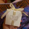 Européen Simple Atmosphère Blanc Cube Bonbons Boîtes Fournitures De Fête De Mariage Cadeau Boîte D'emballage Bébé Montré Faveurs Cadeau Sac 210724