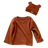 Ensembles de vêtements printemps enfants bébé garçons filles t-shirt à manches longues + bretelles pantalons enfants garçon fille costume vêtements