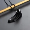 Stainless steel shoe cremation urn ,pendant necklace, ashes pendant jewelry, used to commemorate the deceased family-five colors