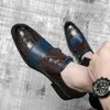 Newst Fashion Gentleman Patchwork Oxford Monk Strap Skor för män Bröllop Prom Klänning Formell Homecoming Zapatos Hombre Vestir