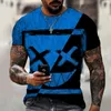 T-shirts pour hommes Motif drôle T-shirt Horreur O-Neck Summer Fashion Top Vêtements pour hommes Grande taille Streetwear Hip Hop 3D T Shirt Tee