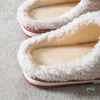 Chinelos de inverno casa interior simplicidade pelúcia macia algodão antiderrapante sapatos Casa mulheres slides para quarto pantuflas de mujer