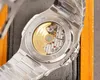 Patekphilippe de pp 40mm ساعات الماس RF Montre 5719 Silver Silver Automatic Mechanical Movement Sapphire Date Display Men's Watch 00