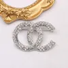 Luxury Women Men Designer Brand Letter Brooches 18K Gold Plated Inlay Crystal Rhinestone Jewelry Brooch Tassels Pearl Pin Marry Christmas Party Gift Accessorie
