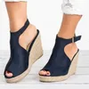 Kama Sandalet Kadınlar için Platform Strappy Espadrilles Sandal Kayışı Açık Toe Casual Yaz Plaj Terlik Ayakkabı 41 42 43