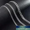 3.5mm/5mm/7mm Hip Hop Curb Cuban Link Chain Choker Necklace for Women Men Punk Stainless Steel Chains Punk Jewelry