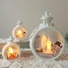 Kerstmisdecoratiejaar Geschenken Lantaarn Sneeuwman Santa Lichten Boomdecoratie Ornamenten Garland voor Thuis