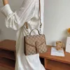 Purse Lock printing hand autumn new Signature sling Shoulder Messenger small square women's bag