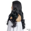 26インチ1Bブラック合成ウィッグシミュレーションヒトレミーヘアウィッグPerruques de Cheveux Hampains Wig-053