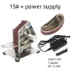 Mini Electric (Polishers Belt Sander DIY Polering Slipmaskin Fast vinklingskärningsblad Desktop Cutter Edges Power Tool