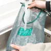 الفاكهة الخضار شنقا شبكة تخزين حقيبة تنفس الثوم البصل أكياس صافي reusable الجوف شبكة جيب حقيبة يد المطبخ المنظم