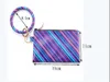 Stampa leopardata PU Leater Tassel Pendente Braccialetto Braccialetto Borse da donna Portachiavi in ​​pelle Braccialetti Braccialetti Portafoglio Mobile Phone Borsa Regalo di Natale