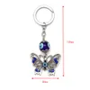 2021 mauvais œil porte-clés pour femmes filles dames bleu cristal papillon voiture porte-clés porte-anneau sac pendentif bibelots