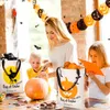 Halloween Kid Candy Tote Bag Party Cartoon Pumpkin Spider Bucket 36 * 44cm Canvas Trekkoord Tassen Festival Decoratie