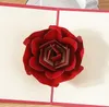 Ny 3D Rose Greeting Cards Valentines Day Greetings Card Creative Handgjorda Alla hjärtans dag Presenter för kvinnor EWA6249