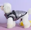 Haustier Hund Kleidung Winter Warme Jacke mit Geschirr Wasserdicht Dicker Baumwolle Mantel Verstellbarer Brustgurt 6 Farben BT6762