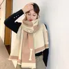 Écharpe d'hiver Pashmina pour les concepteurs écharpes chaudes mode classique femmes imitent la laine de cachemire Long châle Wrap 65*180cm