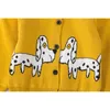 Spring Autumn Baby Boy Girl Puppy Coat Clothes Knit Cardigan Kids Jackets 210429