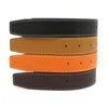 Designer Belts Mens Belt Leather Black Business Big Gold Buckle Womens Classic Casual Ceinture with Orange Box285Z