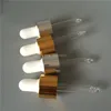 50pcs 10ml Empty glass dropper bottle for perfume Leakproof Liquid Bottles With Pipette Cap Small Glass Vials Jars