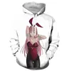 Nieuwe Mode Hoodies Darling In De Franxx 3D Print Mannen Vrouwen Casual Sweatshirts Hoodie Anime Harajuku Hip Hop Trui Tops jas Y211118