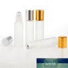 Packing Bottles 100Pieces/Lot 5ML Travel Frosting FGlass Roll on Perfume Bottleor Essential Oils Empty Cosmetic Containers With Steel Beads