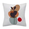 Nordic fashion pillow Morandi polyester linen pillowcase geometric abstract printing home decoration cushion office sofa cushions cover cases