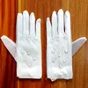 Bridal Gloves 1 Pair Princess Girls Elegant Short Gauze Artificial Pearl Mesh Gloves Bride Wedding Dress Accessories