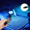 Luz de decoração de carro Luzes de atmosfera interior RGB LED Strip Light com USB Isqueiro remoto sem fio Controle de música APP Vários modos