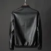 Herrenjacken CoolTree Männer Lederjacke Frühling Herbst Einfarbig PU Casual Bomber Mäntel Männlich Slim Fit Reißverschluss Motorrad Oberbekleidung