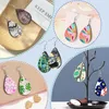 Porte-clés Sublimation Boucles d'oreilles vierges Inachevé Teardrop Transfert d'impression Pendentif pour bijoux DIY Making310p