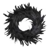 DIY Wreath Black Feather Garland Holiday Ornament Wreath Door Pendant Halloween Prop Door Pendant 2021 New Home Decoration Q0812