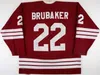 24S Rare years 1985-1987 31 22 Jeff Brubeck John Kemp hockey jersey embroidery Custom Any Number and Name