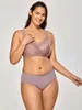 Soutien-gorge minimiseur en coton sans armatures en dentelle sans doublure pour femmes, plus la taille 210623