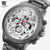 Leather Strap Luxury Men Watch Waterproof Mens Sport male Quartz Chronograph stop Watches New fashion products in Europe and America Wristwatches