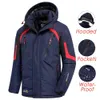 Men Winter Outdoor Jet Ski Premium Snow Warm Parkas Jacket Coat Men Outwear Casual Hooded Waterproof Thick Fleece Parka Men 210914