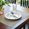 12PCS White Hemstitched Cocktail Napkin For Party Wedding Table Cloth Linen Cotton Napkins 4 Size Available