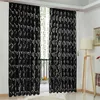 Curtain & Drapes 1.3m Living Room Blackout Kitchen Curtains Black Out Printed DrapesCurtain