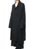 Erkek trençkotları giyiyor büyük boyutlu ceket süper gevşek fermuarlı dikiş hattı tasarımı rüzgarlık moda podyum