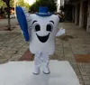 Costumi della mascotte dello spazzolino da denti dei denti di prestazione Vestito da partito operato di Natale di Halloween Personaggio dei cartoni animati Carnevale Natale Pasqua Pubblicità Costume da festa di compleanno Vestito