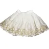 スカートキッズガールズレース子供のスカートベビーファッションチュチュプリンセスホワイトパフォーマンスパフの花