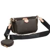 Designer multi pochette väskor lyx crossbody accessoires mode kvinnor axel 3 bit set handväska 3 st präglad väska