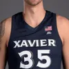 Custom College Xavier Musketeers Baskettröjor Nate Johnson Zach Freemantle Paul Scruggs Naji Marshall Colby Jones Jack Nunge Adam Kunkel Dwon Odom Hunter