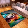 Carpets Cartoon Child Tiger Lion 3D Printing For Living Room Bedroom Area Rugs Soft Flannel Antiskid Kids Crawl Floor Mats