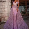 2022 imagem de resma vestidos árabe festa vestido com enrolamentos / jaqueta beads faixa de baile vestidos de baile varredura Dubai abaya vestidos sereia vestidos de noite sereia