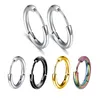 New Fashion 1 Accoppiamento Piccolo Hoop Orecchino per le donne / uomo in acciaio inox Piercing cartilagine Tragus Semplice cerchio sottile Anti-allergico orecchio fibbia ragazza regali