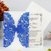 50 biglietti d'invito per matrimonio tagliati al laser con farfalla e buste con glitter in pizzo e flora, inviti stampati personalizzati per Quince9586810