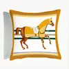 Horse Pillow Case Velvet Pillowcase with hidden zip Sofa Car Cushion Cover for Office Home Decoration
