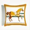 Horse Pillow Case Velvet Pillowcase with hidden zip Sofa Car Cushion Cover for Office Home Decoration